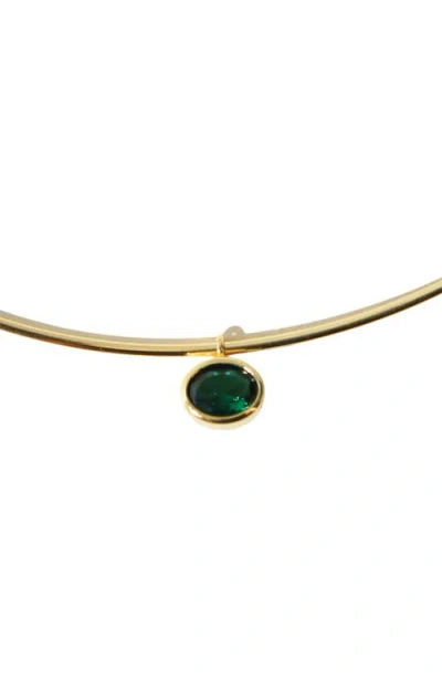 The M Jewelers The Oval Pendant Choker In Gold