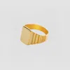 The M Jewelers The Rouge Signet Ring In Gold