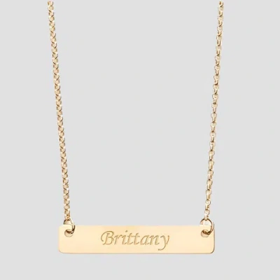 The M Jewelers The Script Bar Necklace