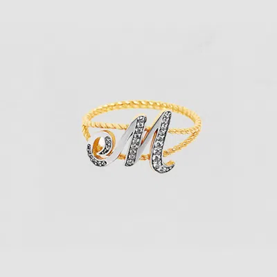 The M Jewelers The Script Letter Rope Ring