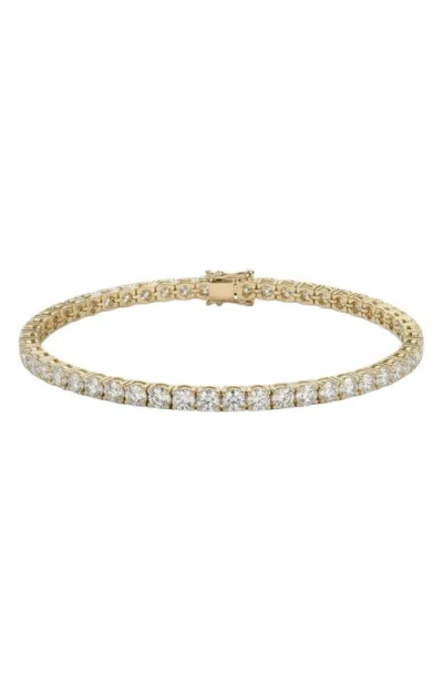 The M Jewelers The Thin Essential Cubic Zirconia Tennis Bracelet In Gold