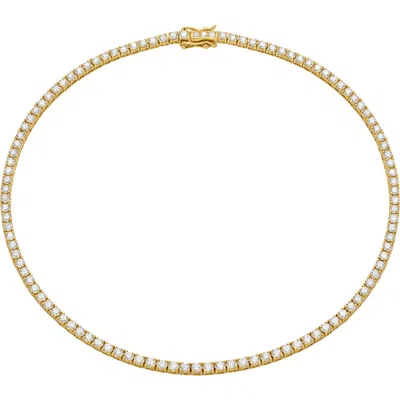 The M Jewelers The Thin Tennis Necklace In Gold