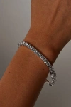 The M Jewelers Thick Essential Tennis Bracelet In Silver, Women's At Urban Outfitters In Metallic