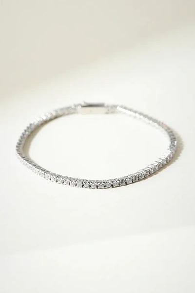 The M Jewelers Thin Essential Tennis Bracelet In Silver, Women's At Urban Outfitters
