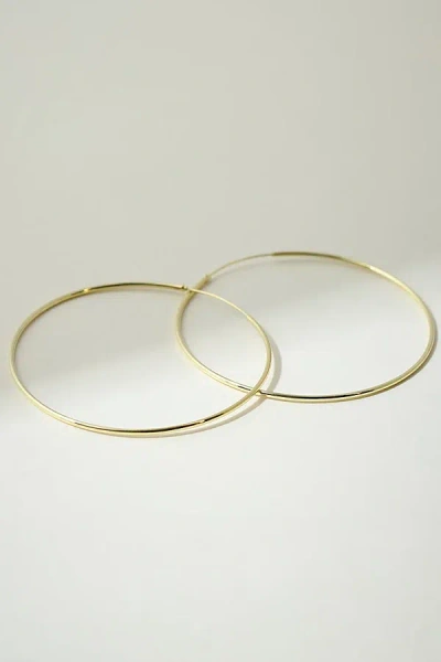 The M Jewelers Thin Large Hoops In Gold, Women's At Urban Outfitters