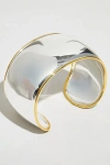 The M Jewelers Two Tone Wide Cuff In Silver, Women's At Urban Outfitters In Gold