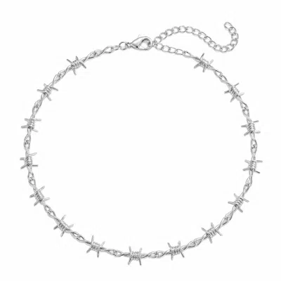 The M Jewelers Women's The Barb Wire Choker Danielle Guizio X  - Silver