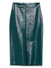 The M Nada Midi Skirt In Blue