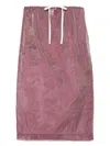The M Olimpia Midi Skirt In Purple