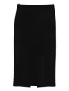 The M Straight Skirt In Black