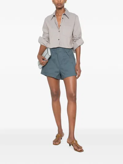 The M Striped Button-down Shirt In White