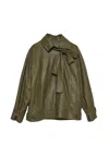 The M Trench Woman  Padded In Green