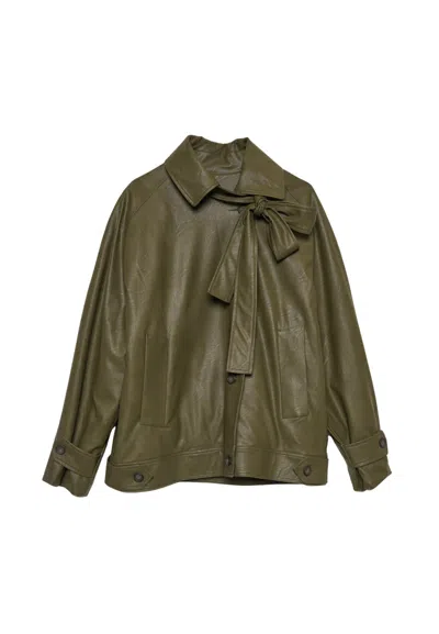 The M Trench Woman  Padded In Green