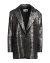 The M .. Woman Blazer Charcoal Size S Polyester, Viscose, Elastane