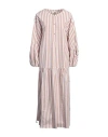 The M .. Woman Maxi Dress Antique Rose Size Xs Cotton, Elastane In Pink