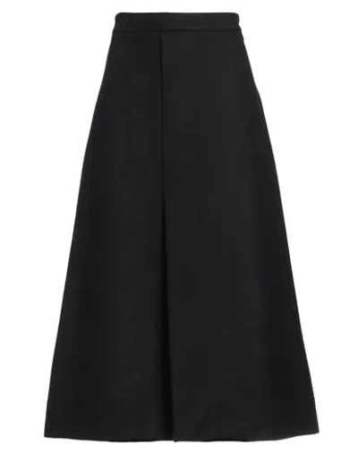 The M .. Woman Midi Skirt Black Size Xs Wool, Polyamide