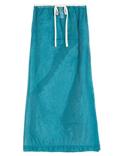 The M .. Woman Midi Skirt Deep Teal Size M Polyester In Green