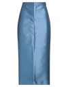 The M .. Woman Midi Skirt Sky Blue Size M Polyester In Blue