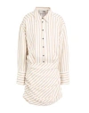 The M .. Woman Mini Dress Light Brown Size S Viscose In Neutral