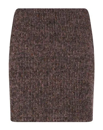 The M .. Woman Mini Skirt Lilac Size M Acetate, Polyester, Virgin Wool, Viscose In Purple