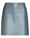 The M .. Woman Mini Skirt Pastel Blue Size M Polyester, Polyurethane In Blue