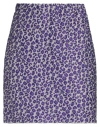 The M .. Woman Mini Skirt Purple Size Xs Polyester, Polyamide In Purple