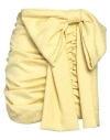 The M .. Woman Mini Skirt Yellow Size M Polyester