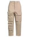 The M .. Woman Pants Beige Size L Cotton, Elastane In Brown