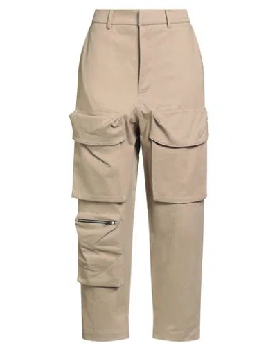 The M .. Woman Pants Beige Size L Cotton, Elastane In Brown