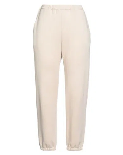 The M .. Woman Pants Beige Size S Cotton, Polyester