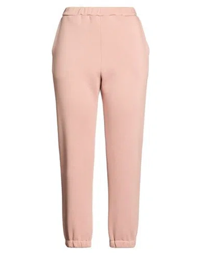 The M .. Woman Pants Blush Size M Cotton, Polyester In Pink