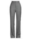 The M .. Woman Pants Grey Size Xs Virgin Wool In Gray