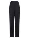 The M .. Woman Pants Midnight Blue Size M Polyester, Virgin Wool, Elastane In Black