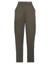 The M .. Woman Pants Military Green Size S Cotton, Elastane In Green