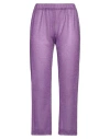 The M .. Woman Pants Purple Size S Polyamide, Metallic Fiber In Purple