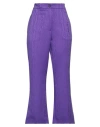 The M .. Woman Pants Purple Size Xl Polyester