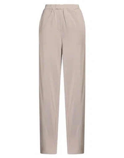 The M .. Woman Pants Taupe Size Xs Cotton In Gray