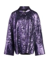The M .. Woman Shirt Purple Size Xs Polyester, Metallic Polyester