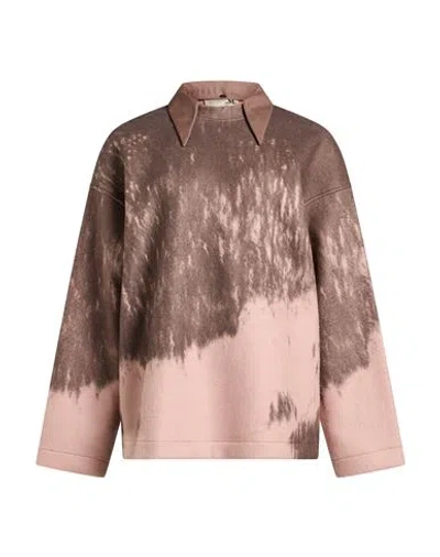 The M .. Woman Sweatshirt Light Pink Size Xs Cotton, Polyester In Multi