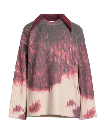 The M .. Woman Sweatshirt Mauve Size M Cotton, Polyester In Purple