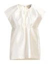The M .. Woman Top Cream Size Xxs Polyester In White