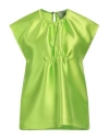 The M .. Woman Top Lime Green Size Xs Polyester In Green