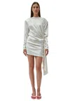 The M Women's Short Dress  With Drapery In Multi