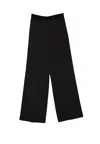 The M Women's Trousers  Elastic Waist In Black