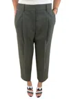 The M Women's Trousers  Wide Model In Blue