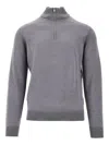 The M Zip Sweater In Gray