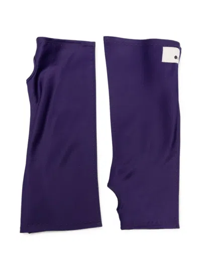 The M Zurich Fingerless Gloves In Purple