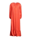 The Malama Studio Woman Maxi Dress Orange Size Onesize Cotton