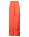 The Malama Studio Woman Pants Tomato Red Size M/l Polyester In Tomato Red