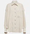 The Mannei Bilbow Striped Shirt In Beige